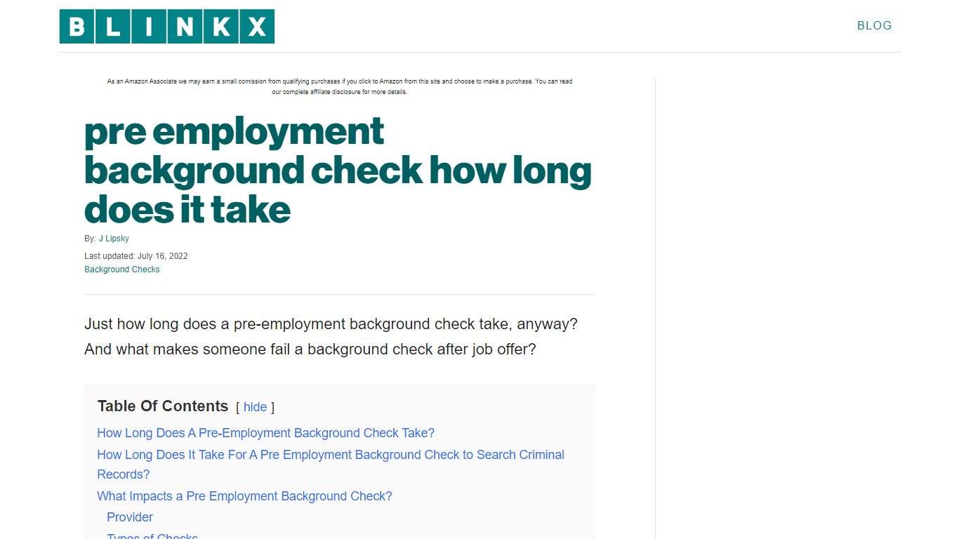 pre employment background check how long does it take