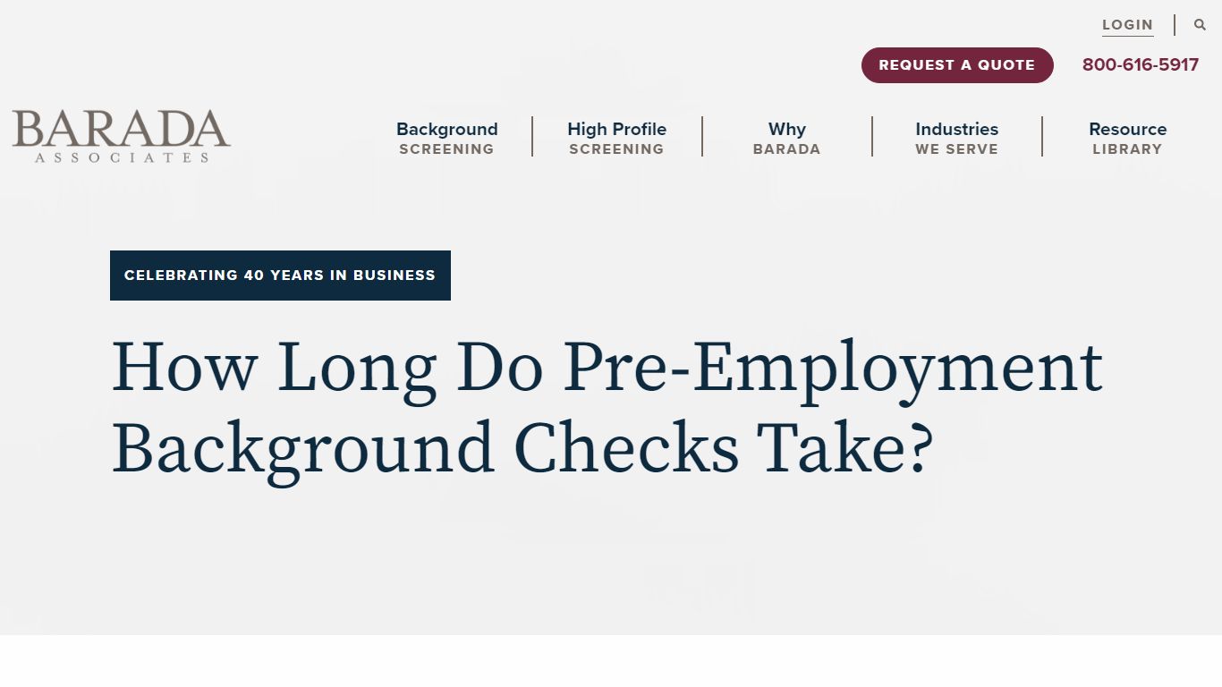 How Long Do Pre-Employment Background Checks Take?